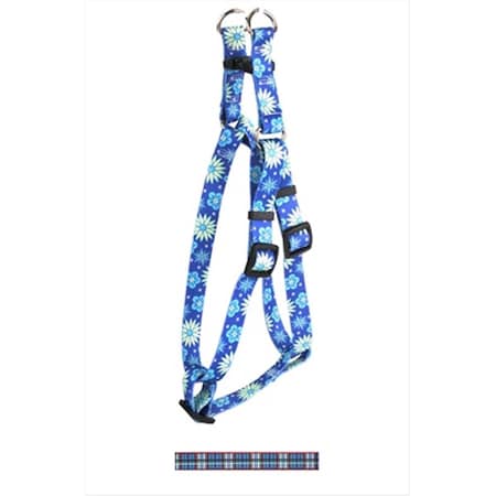 Tartan Blue Step-In Harness - Extra Small